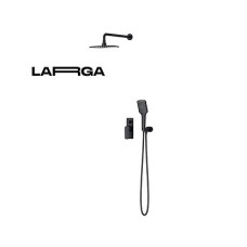 Комплект для ванни та душу прихованого монтажу зі змішувачем чорний B344 LARGA