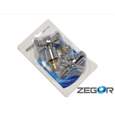 Кран букса Zegor з ручкою в блістері/пара WOT-722