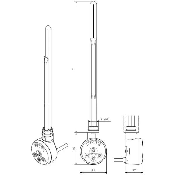 Тен Terma (Хром, з трійником) 800 W