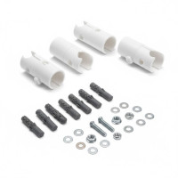 Комплект кріплень прямий (старого взірця,кріпляться з середини (Heizung)