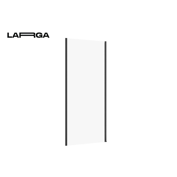 Стінка до розпашних дверей Cersanit Larga 90х195, профіль чорний