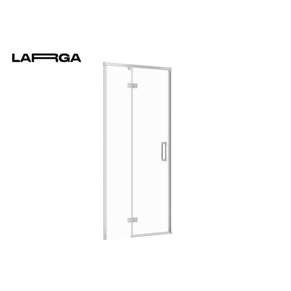 Душові двері розпашні Cersanit LARGA 90х195 лівосторонні, профіль хром