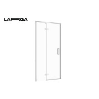 Двері душової кабіни Cersanit Larga 100х195 розпашні лівосторонні, профіль хром