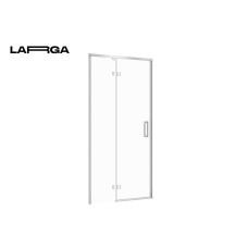 Двері душової кабіни Cersanit Larga 100х195 розпашні лівосторонні, профіль хром