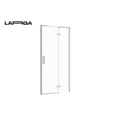 Двері душової кабіни Cersanit Larga 100х195 розпашні правосторонні, профіль хром