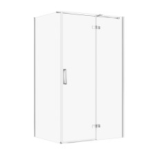 Душова кабіна прямокутна Cersanit JOTA 120х90х195 з розпашними дверми, правостороння, прозоре скло, профіль хром