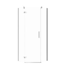 Душова штора п'ятикутна Cersanit Jota 80*80*195 прозоре скло 6мм / ЛІВА