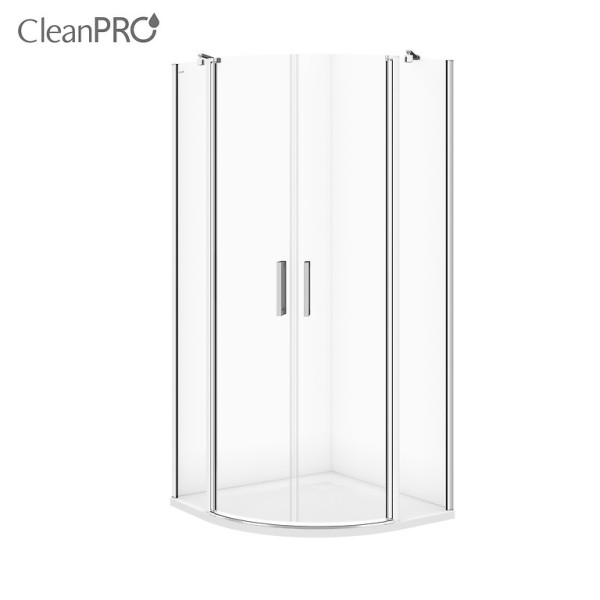 Душова штора Cersanit Moduo 90*90*195 з розпашними дверми, прозора, радіальна
