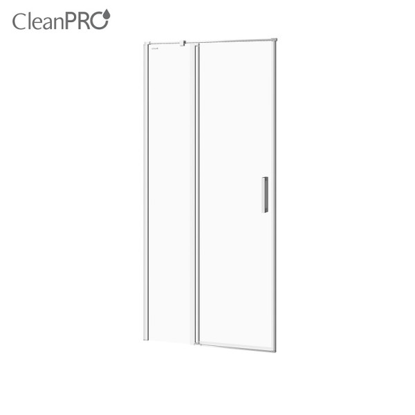 Двері душової кабіни Cersanit MODUO 90х195 розпашні лівосторонні, прозоре скло