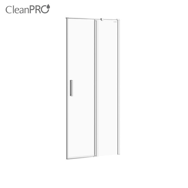 Двері душової кабіни Cersanit MODUO 80х195 розпашні, правосторонні, прозоре скло