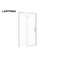 Двері душової кабіни Cersanit Larga 120х195 розпашні лівосторонні, профіль хром