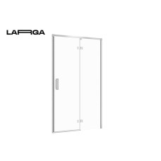 Двері душової кабіни Cersanit Larga 120х195 розпашні правосторонні, профіль хром
