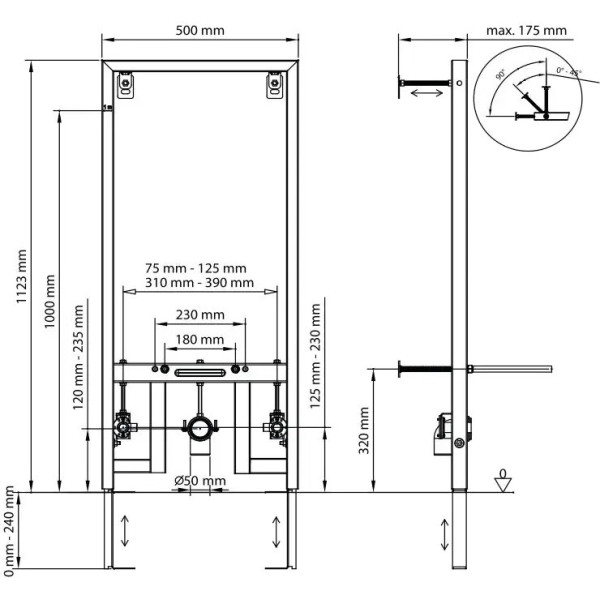 Інсталяційний модуль Kooler pool DUNE bidet для біде