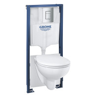 Комплект GROHE Bau Ceramic інсталяція 38528001 + чаша унітаза 39427000
