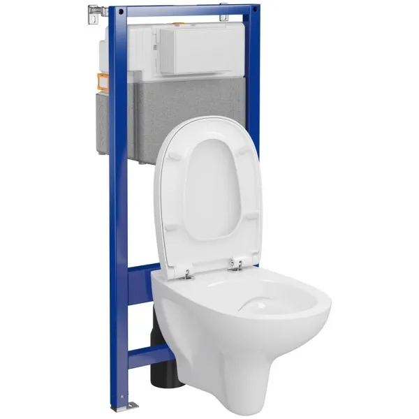 Інсталяційна система Cersanit C36 AQUA 50 QF механічна з підвісним унітазом ARTECO CLEANON з сидінням дюропласт без кнопки