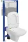Набір інсталяція Cersanit C38 AQUA 50 QF механічна+унітаз COLOUR CLEAN ON з сидінням дюропласт повільне падіння легке