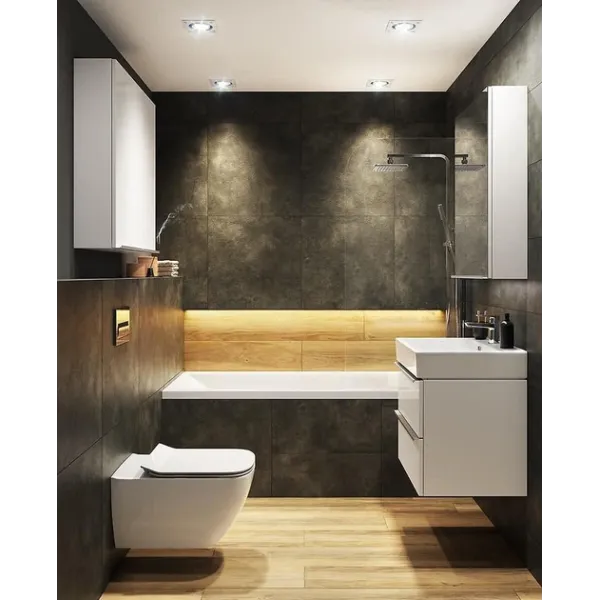 Шафка Virgo під умиивальник 60 см/БІЛА з хромованими ручками