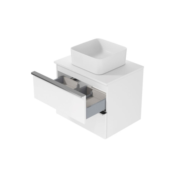 Шафка Virgo 60 см з стільницею/БІЛА