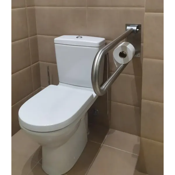 Поручень настінний для туалету 60 см, відкидний