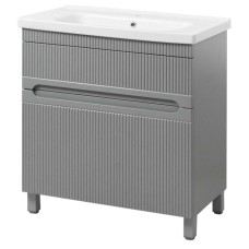 Тумба Aria 65 бетон матовий з умивальником FENOVA 65