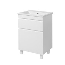 Тумба Trio 85 білий матовий з умивальником TRIO 85