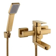 Змішувач Zegor однорукий ванна короткий LEB3-A123YG/матове золото