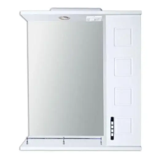 Дзеркало для ванної Корфу 31 50 см. з шафкою ПРАВЕ