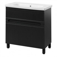 Тумба Aria 65 антрацит матовий з умивальником FENOVA 65