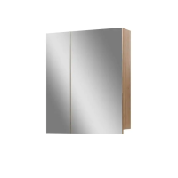 Шафка навісна Базис 60 см з дзеркалом на фасадах Wood