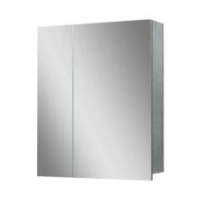 Шафка навісна Базис 60 см з дзеркалом на фасадах Gray