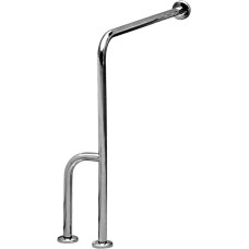 Поручень напольний з упором для туалету 75х80 см, лівий