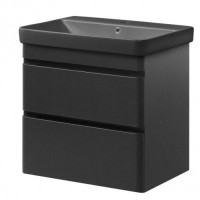 Тумба навісна Vivace 60 антрацит матовий з умивальником Vivace