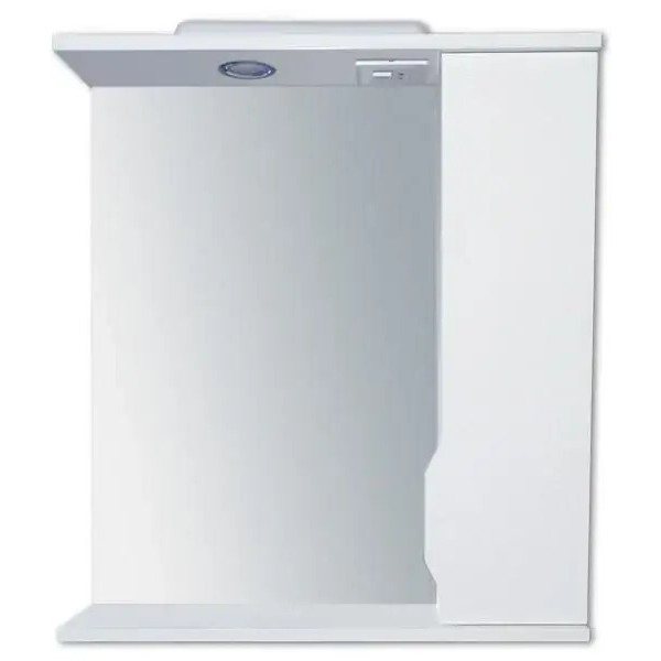 Дзеркало для ванної АЛЬБА 31 50 см. з шафкою ПРАВЕ