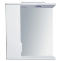 Дзеркало для ванної АЛЬБА 31 55 см. з шафкою ЛІВЕ