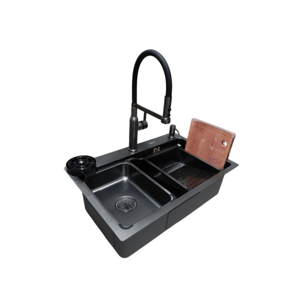 Мийка KRAFT Handmade 680*450*230 Nano Black