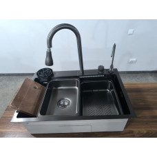 Мийка KRAFT Handmade 680*450*230 Nano Black