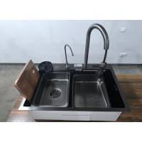 Мийка KRAFT Handmade Nano Black KR HM 6846WF-2 BL D