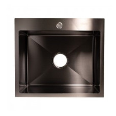 Мийка KRAFT Handmade Nano Black 540*480*230 (корзина + кріплення + сифон + дозатор)