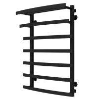 Рушникосушка Лотос 500х800 Deffi (Чорна, нижнє підкл.)