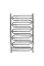 Рушникосушка нержавіюча Ілюзія 500*900