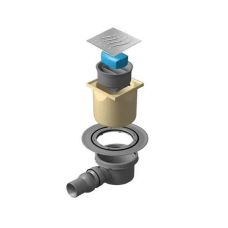 Трап канал "Dry 1" 10*10 см нержавіючий боковий