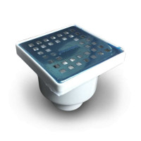 Трап для душу "Vertical Drops" 15*15 см нержавіючий