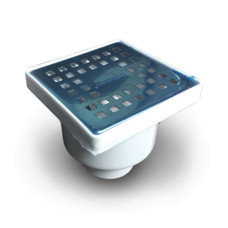 Трап для душу "Vertical Drops" 15*15 см нержавіючий