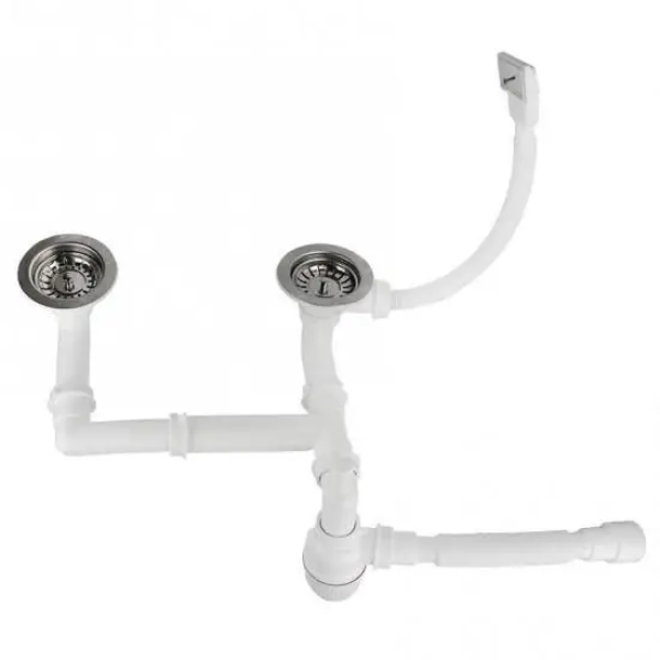 Сифон для мийки 31/2 подвійний