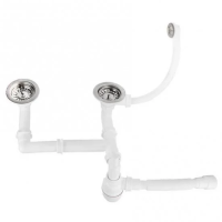 Сифон для мийки 3 1/2* подвійний керамічний