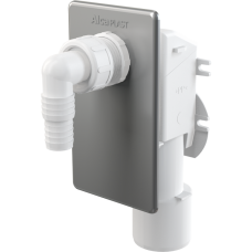 Сифон для пральної машини AlcaPlast під штукатурку, хром