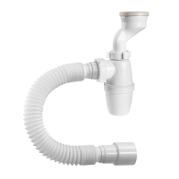 Сифон для пісуара Waterstal 11/4 з манжетом D=50,гнучкою трубою 40/50