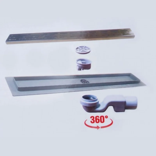 Трап для душу поворотний з бортом