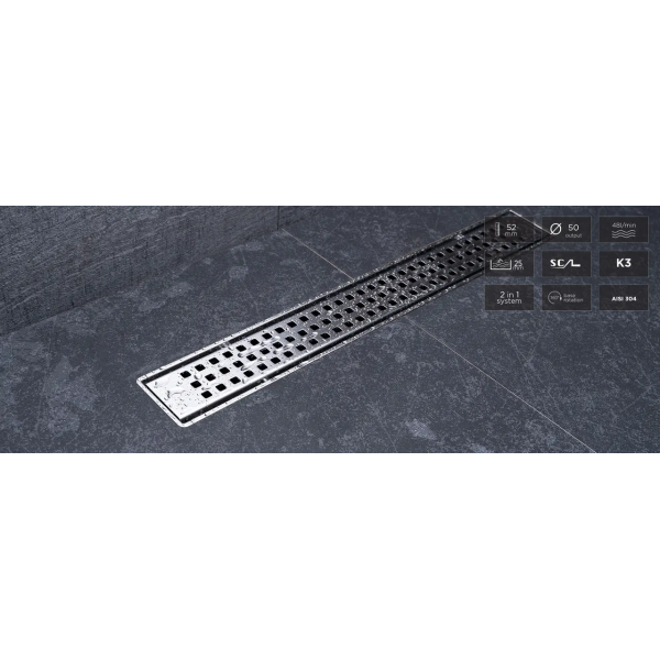 Душовий трап Confluo Primo Line 85см