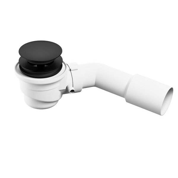 Сифон для окремостоячої ванни, чорний Click-Clack